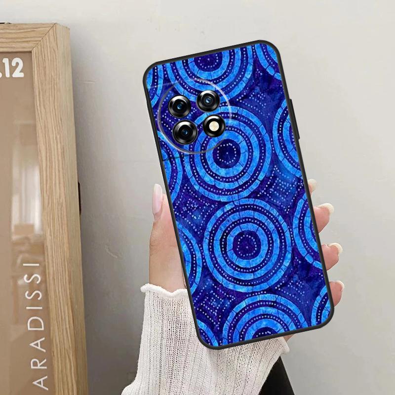 African Wax Pattern Fabric Case For OnePlus 10T 10R 12R 9R 8T 12 11 9 10 Pro Nord CE 2 3 Lite CE4 2T N10 N20 N30 Cover