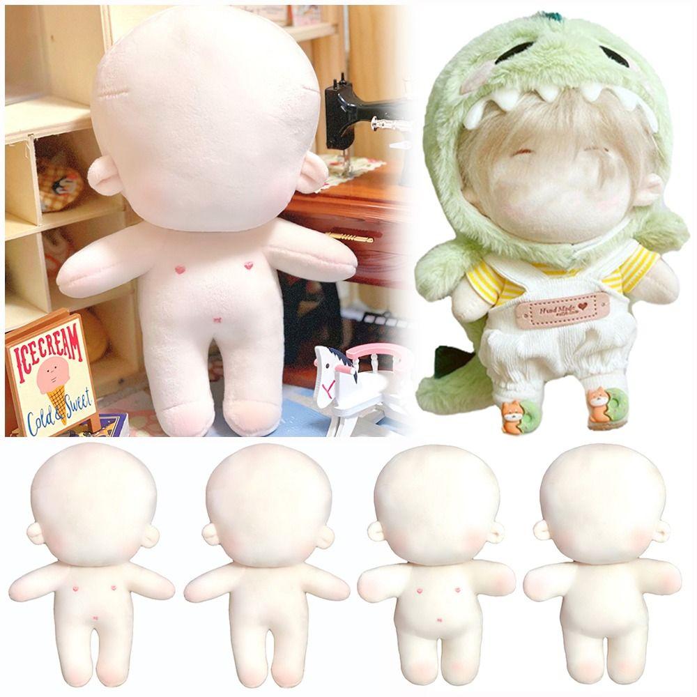 Изменение одевания игры самодельные игрушки DIY идол кукла вышивка или пустые хлопковые мягкие куклы тело