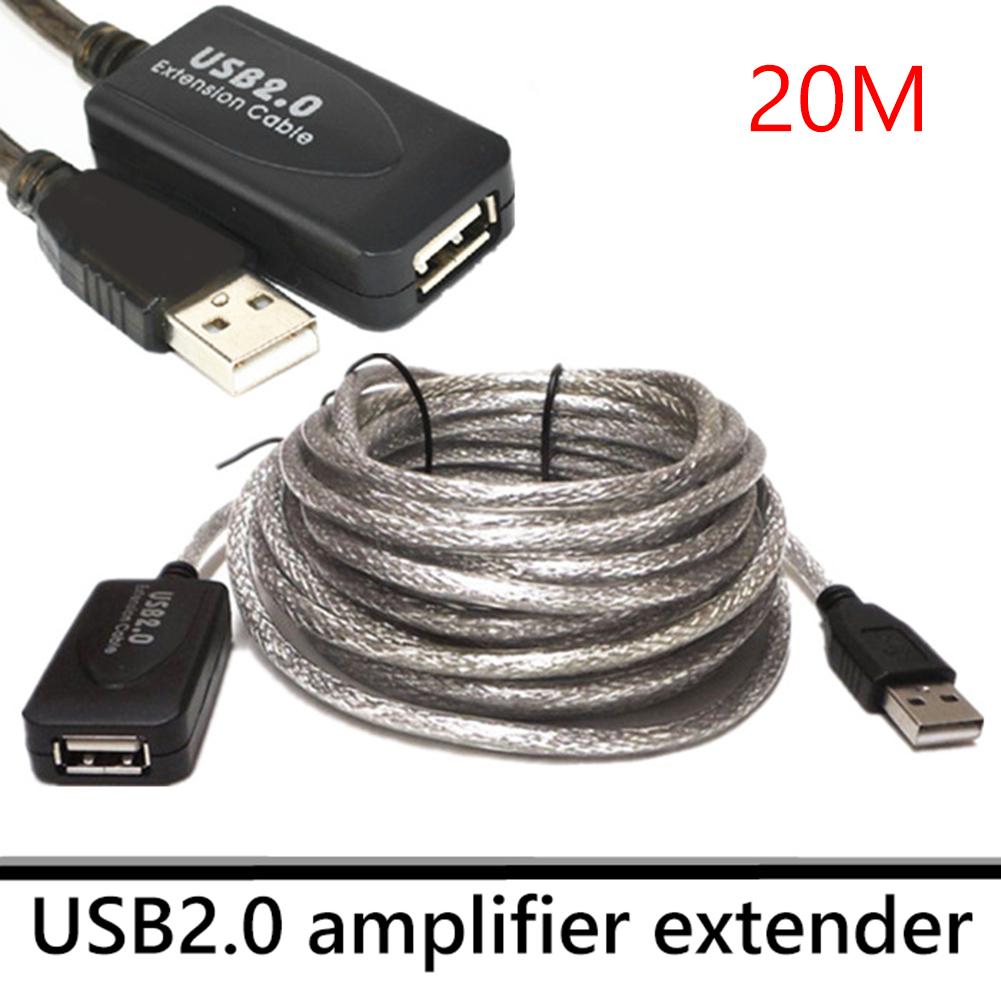 USB 2.0 Удлинительный кабель Папа-Мама Активный репитер Сетевая карта Удлинитель Кабель Усиление сигнала USB
