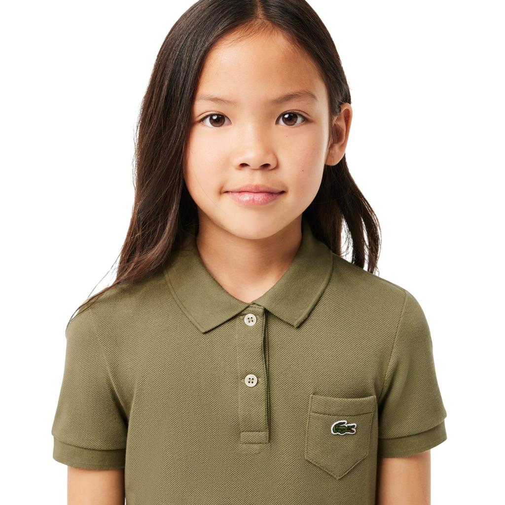 Lacoste Платье-поло пике для девочек