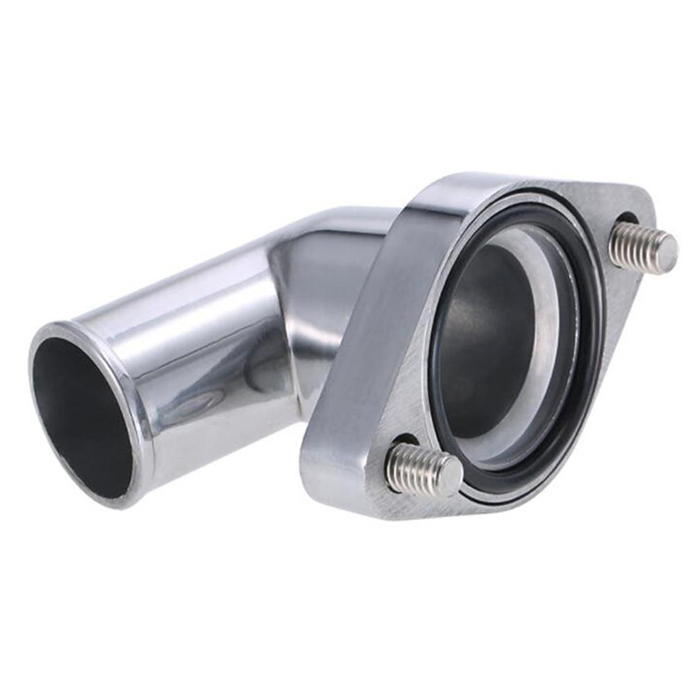 Car 15° Swivel Polished Water Neck Thermostat Housing For SBC CBC Chevy 396 454