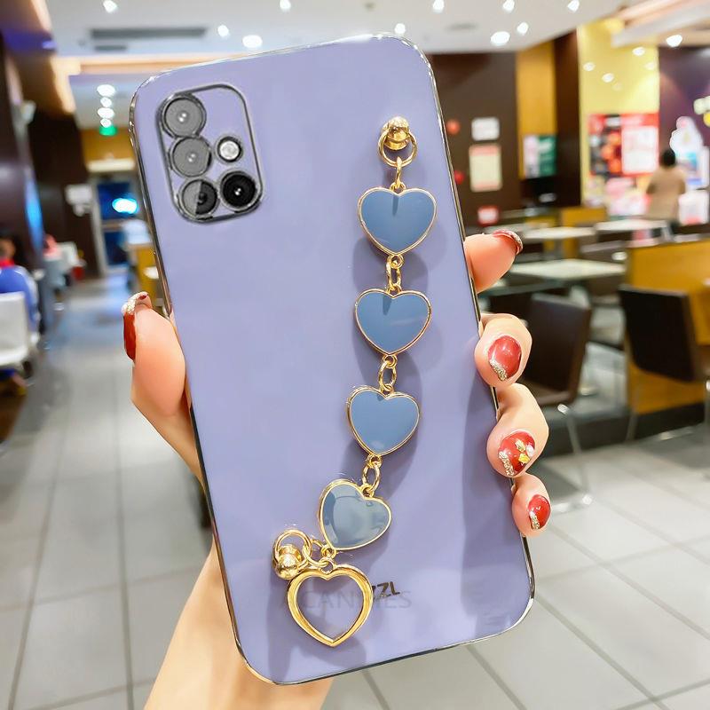 Роскошный модный чехол-браслет с покрытием Love Heart A 50 70 для Samsung Galaxy A50 A70 A7 2018 A30 S, чехол на запястье A50S