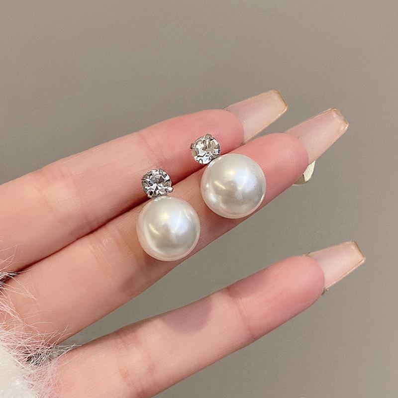 1Pair Minimal Design Metal Exaggerated Geometric Ear Stud Earrings For Women Girls Fashion Temperament Jewelry Party Accessorie