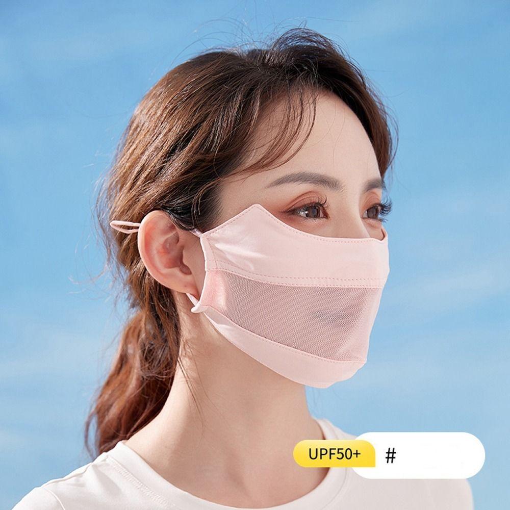 For Men For Women Eye Protection Face Scarves Sunscreen Veil Anti-uv Face Cover Ice Silk Face Scarf