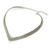 [N8152] - Designer Choker 'Sissi' Silver White