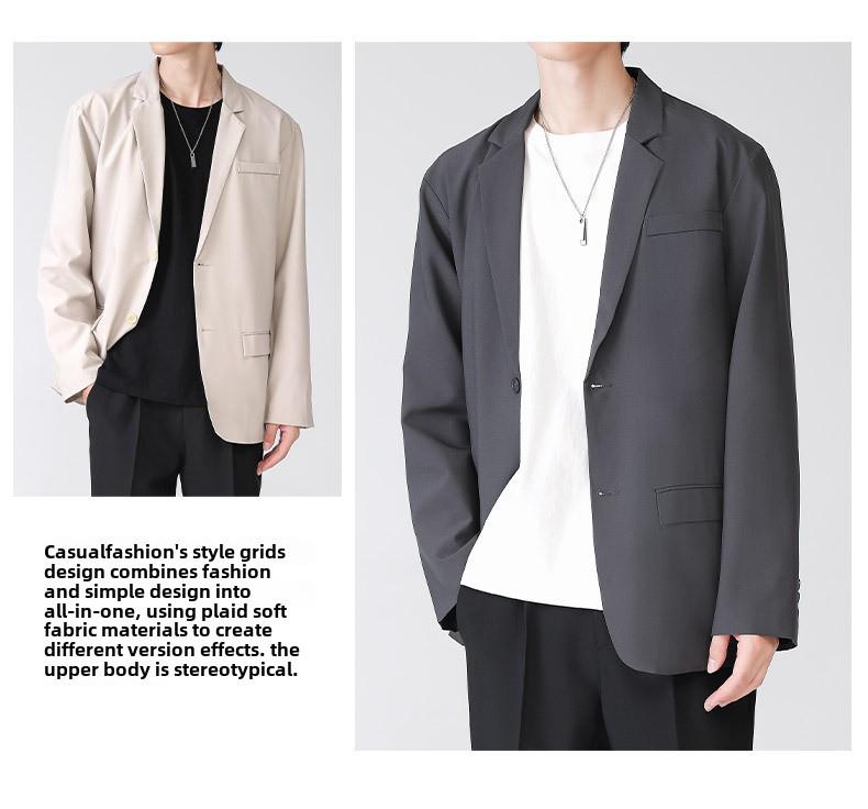 Мужской повседневный свободный пиджак в корейском стиле LKTM — модный и универсальный