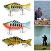 10CM/15.5G Multi-Jointed Fishing Lure with Hooks Realistic 7-Section Swimbait Bionic Hard Artificial