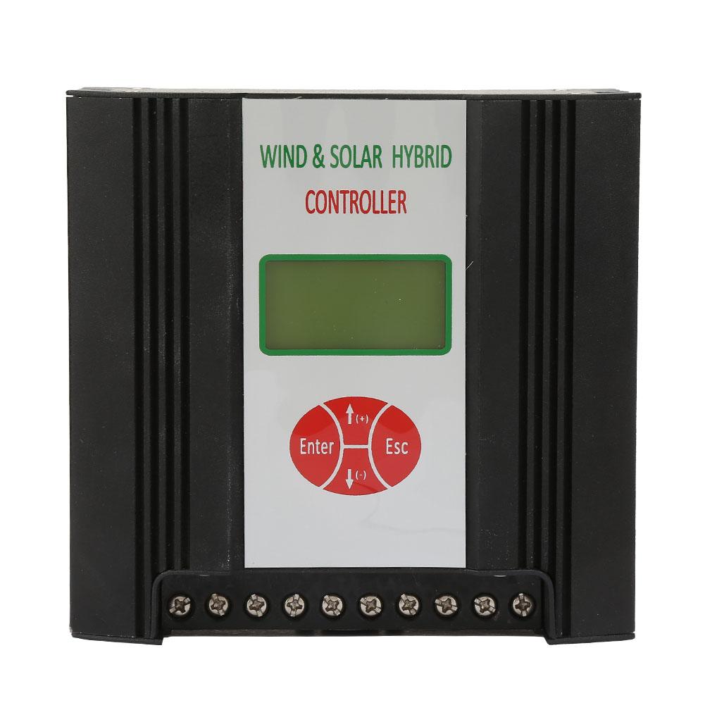 24V 300W 400W 600W Гибридный контроллер заряда от солнечной и ветровой энергии с ЖК-дисплеем(Ветер 600 Вт + Солнечная энергия 300 Вт)