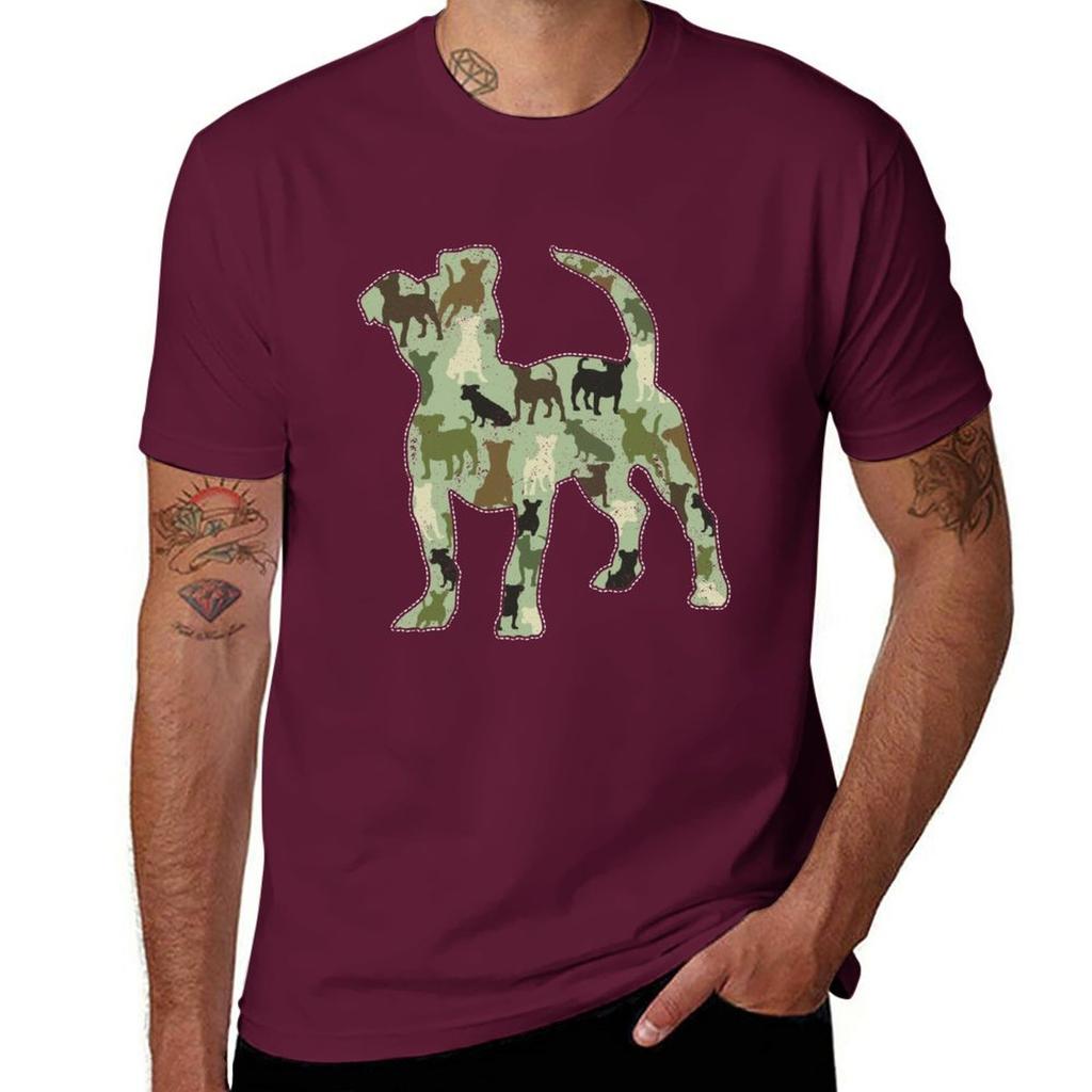 Новые футболки Jack Russell Camo для мальчиков, белые футболки, простые футболки, простые черные футболки для мужчин, большие топы, футболки, одежда