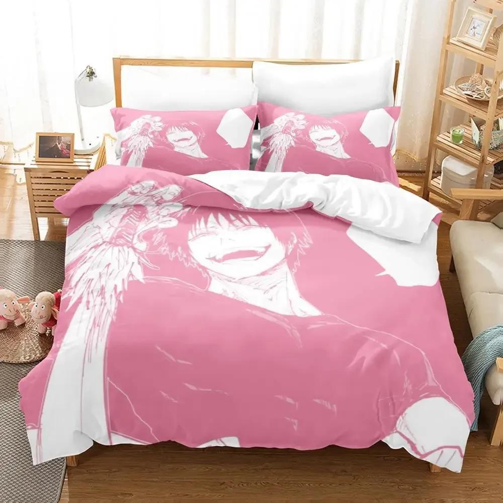 Новый Тодзи Фушигуро Магическая битва Комплект постельного белья Односпальный Полуторный Двуспальный Кингсайз Комплект для кровати Взрослый Детский Спальня Аниме Комплекты пододеяльников