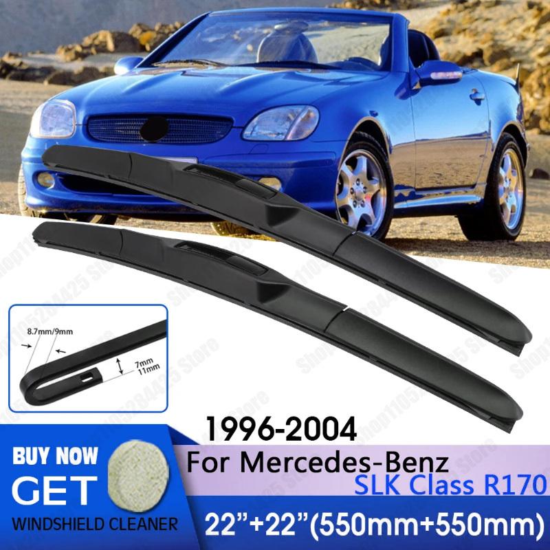 Для Mercedes-Benz SLK-Класс R170 1996-2004 Стандартный крючок Лобовое стекло Переднее окно Автомобильный дворник Переднее дворниковое лезвие 22"+22"""