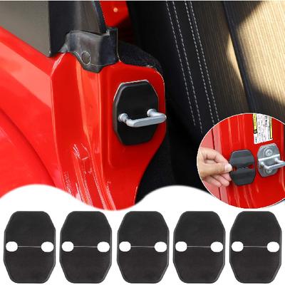 Voodonala Защитные накладки на замки дверей для Jeep Wrangler JK JKU 2007-2018, для Jeep Grand Cherokee, для Dodge Chrysler, Черный, 5 шт.