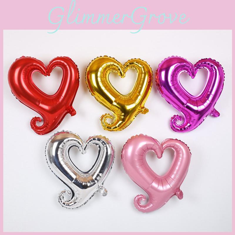 Высококачественный Гелиевый Фольгированный Шар в Форме Сердца с Крючком Для Незабываемых Событий и Праздников