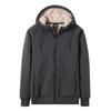 Sheep Wool Autumn and Winter Men's Jackets, Velvet and Thickened Hooded Cardigans, Sweatshirts, Green Sportswear, Warm Clothes and Jackets