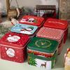 Christmas Cookie Tins Rectangle Christmas Tin Box Candy Bowl Decorative Small Food Containers 6x Christmas Candy Jar