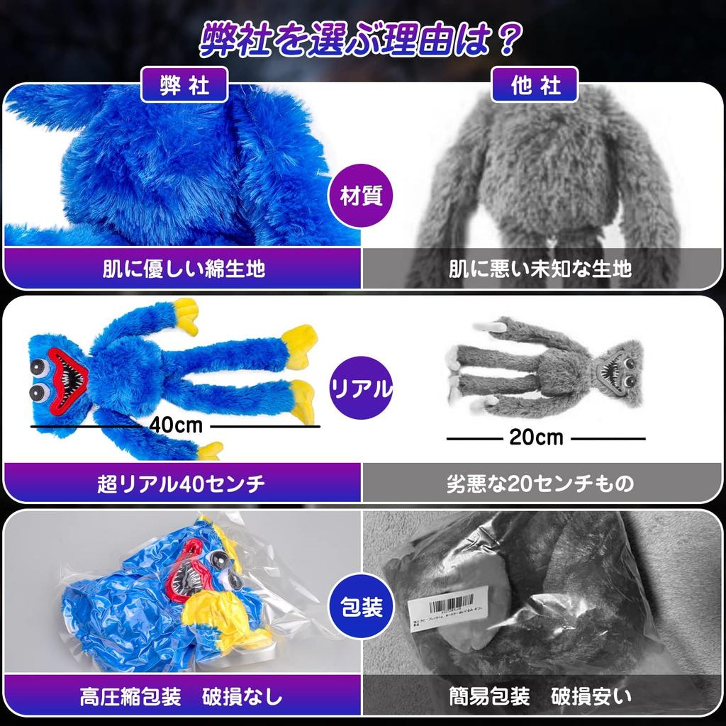 Плюшевая игрушка Huggy Waggy, рождественская мягкая страшная и смешная кукла ужасов, подарок, манга, Poppy Hug, игра, украшение на Хэллоуин, время для игр, рождественский подарок, кукла Руми, 40 см, ключ