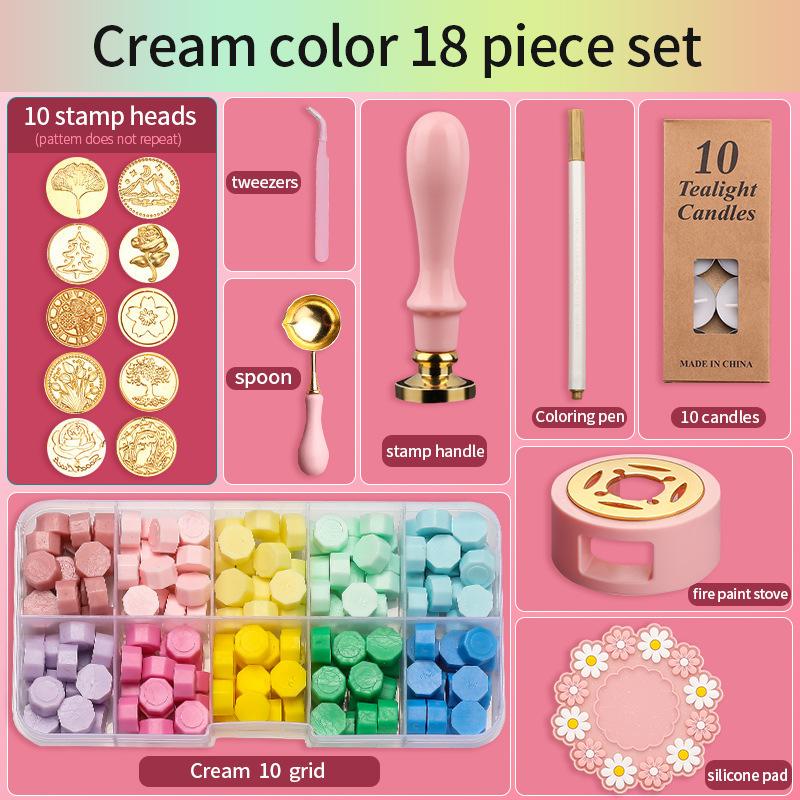 Сургучная печать, набор из 18 шт., лакированный штамп, сургуч, набор DIY, принадлежности для рукоделия, скрапбукинг, рождественские свадебные приглашения, украшения