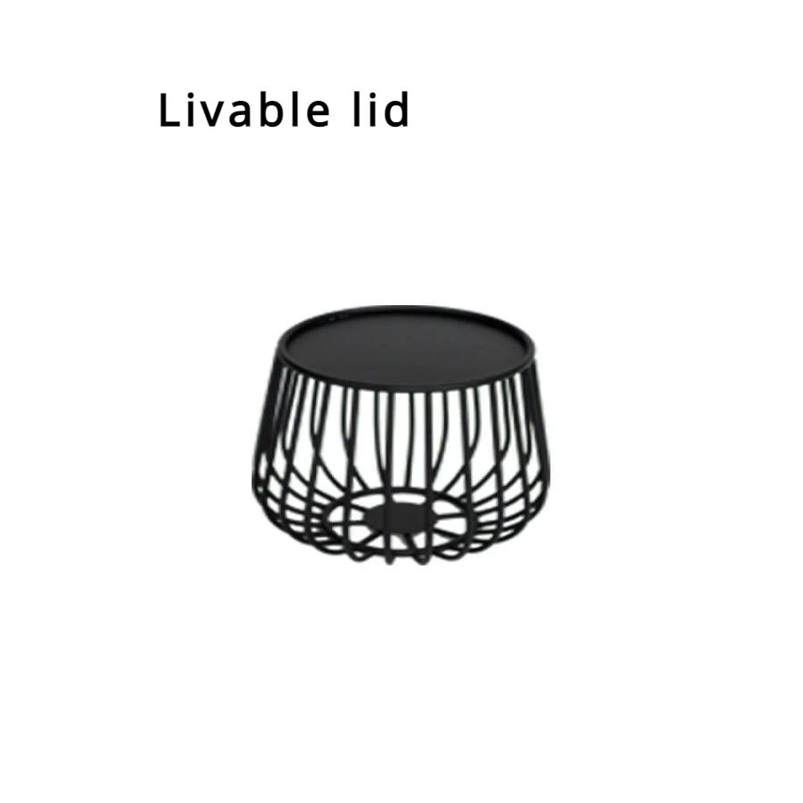 Журнальный столик из скандинавского железа, простой современный круглый журнальный столик для гостиной, креативный журнальный столик в индустриальном стиле