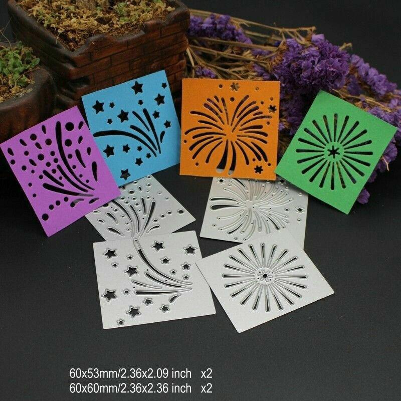 Рамка для фейерверка, металлический трафарет, сделай сам, скрапбукинг, альбом, бумажная карта, тиснение, ремесленный декор, художественная высечка, праздновать