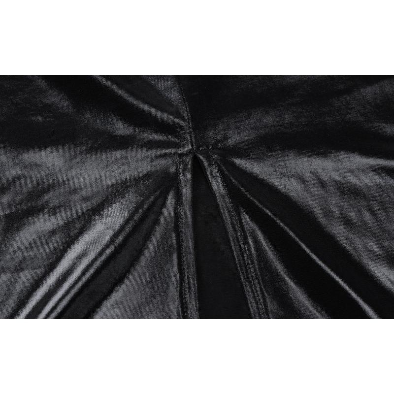 Women's U Neck Slim Split Solid Color Halter Dresses