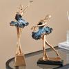 European Style Elegant Ballet Girl Statue Decorative Ornaments Living Room TV Cabinet Decoration Accessories Home Decor Crafts