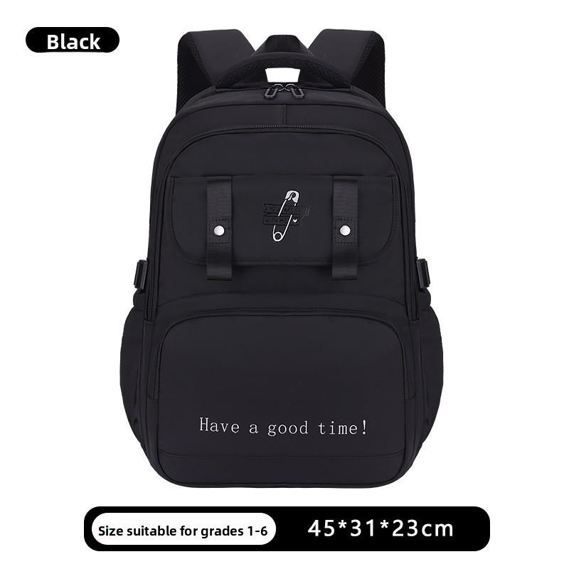 Letter Backpack Fashion With Waterproof Material For Middle School And Campus