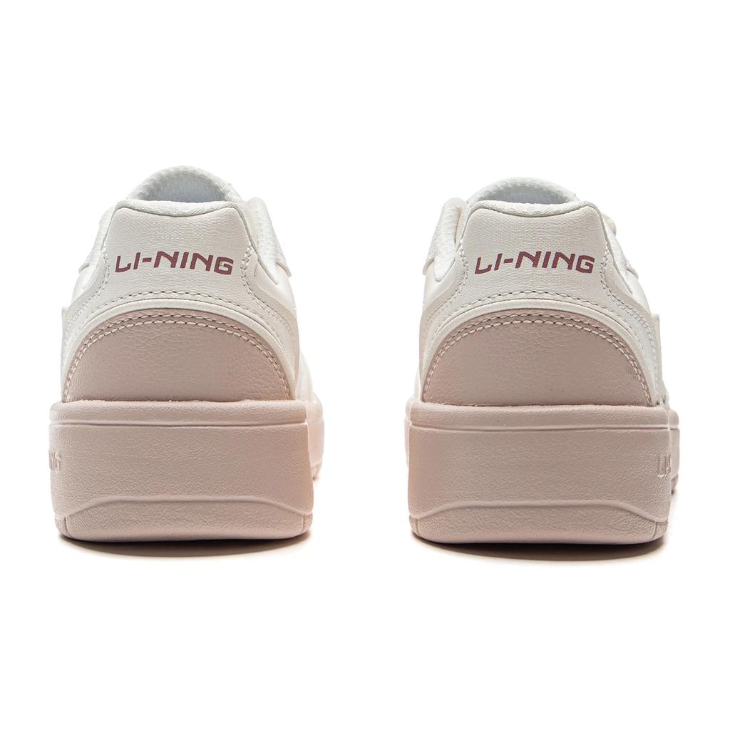 Li Ning Sycee V3 Низкие скейтбордические кроссовки, устойчивые к скольжению и истиранию, женские, цвет Туманный белый / Безмолвный фиолетовый, AGCV108-4