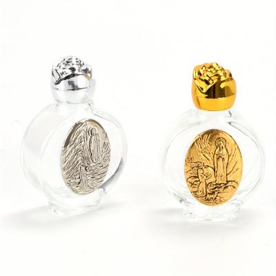 1 шт. Корона Святой Воды Дева и Младенец Бутылка Религиозная Бутылка с Крестом Христианская Скульптура Девы Бутылка Бутылка для Святой Воды