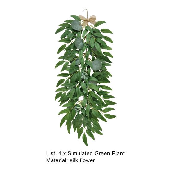 Настенный искусственный лист ивы, реалистичный, неувядающий, не увядающий, гнущийся, прозрачный, лоза