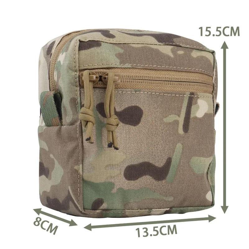 Tactical Molle GP Small MOLLE Vest Chest Plate Vest Belt General Purpose GP Bag Airsoft Gear Organize Waist Sack