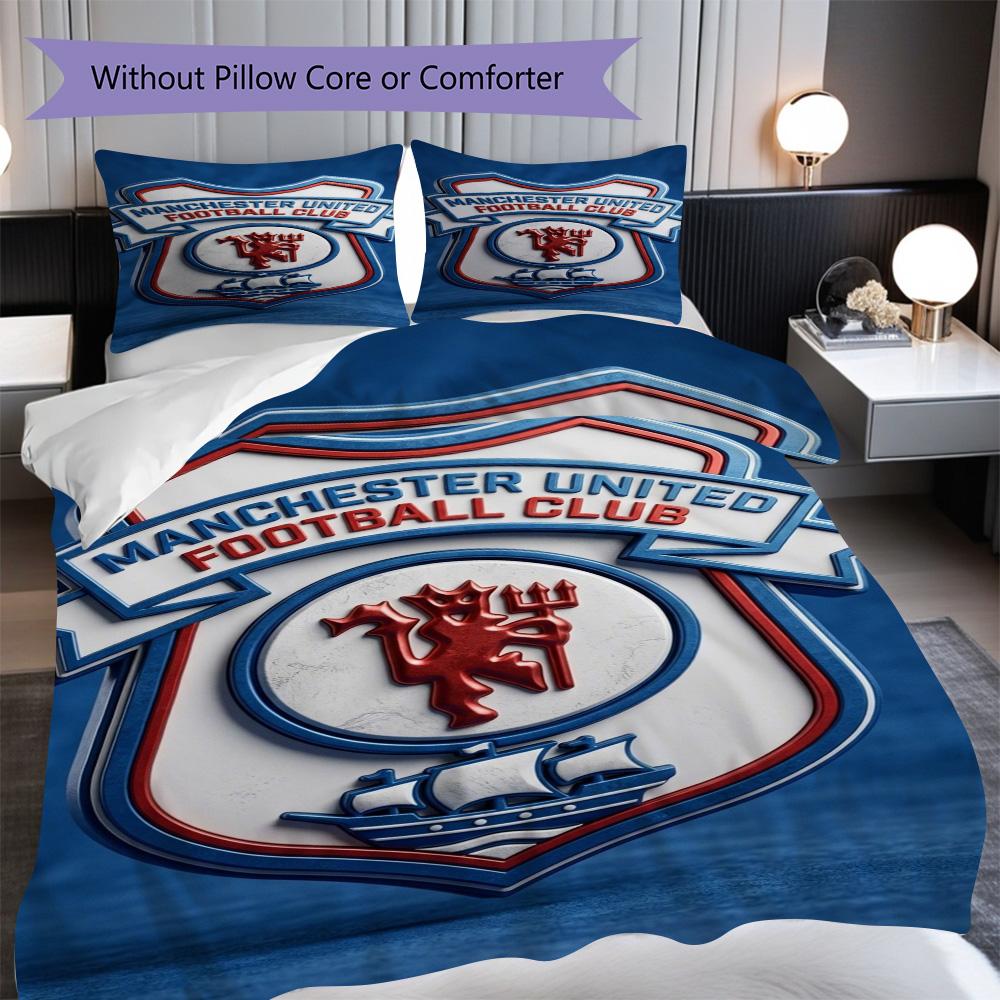 Glory Legacy Three-piece set (1 * duvet cover + 2 * pillowcase, without core) 2D Flat Soft and comfortable Duvet cover and pillowcase Bedding set