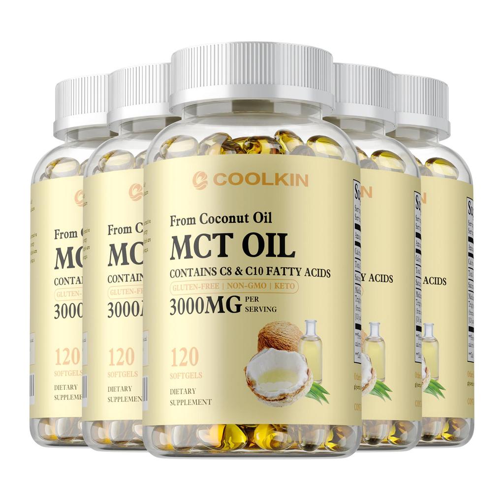 Coolkin - 3000mg Coconut Oil MCT Capsules - Energy - Brain Health