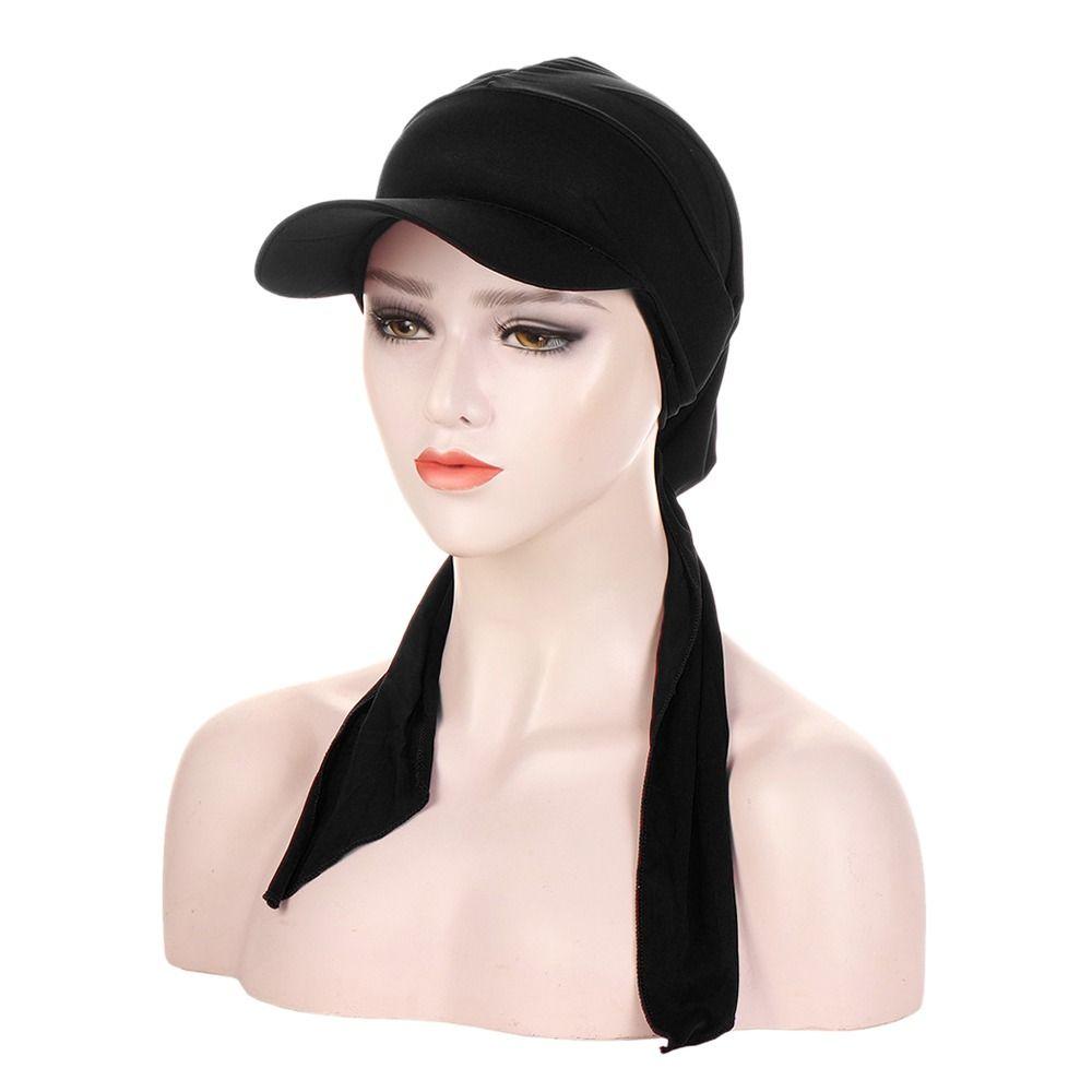 Fashion Headscarf Sunscreen Wrap Caps Muslim Hijab Turban Hat Head Wrap