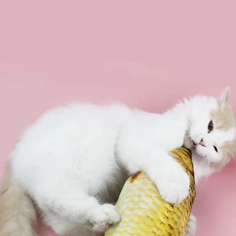 Имитация рыбы, игрушка для кошек, плюшевая имитация рыбы с кошачьей мятой, плюшевая игрушка для кошек, дразнящая рыба для кошек, имитация рыбы, товары для кошек, игрушки для домашних животных