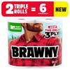 3-Ply Paper Towels Tear-a-Square 2 Triple Rolls Strong Absorbent Durable Perforated Sheets Eco-Friendly SFI Certified Ideal