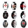 New Knights Templar 3D Printed Hoodie Men's Trendy Sweatshirt Game Around Sweatshirt