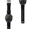 3x ERBORD Universal Silicone Strap 22mm, Dual Color, Black/Blue/Green