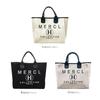 Tote Large Free Logo Canvas Bag [DIVA Rose] Women's Bag, Canvas, Capacity, Lightweight, Standing, Handbag, Handbag, Stylish, Mother's Bag, (Black)