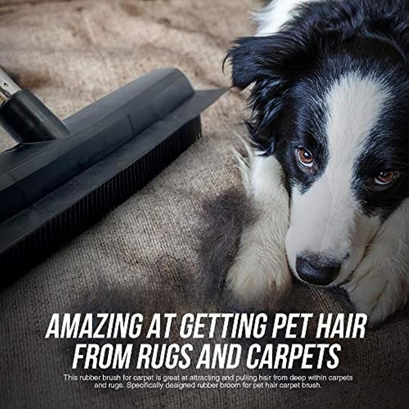 Резиновая метла для удаления шерсти домашних животных, щетка для пола, грабли, метла для ковров, средство для удаления шерсти собак, подметает, вытирает пыль и очищает поверхность от грязи