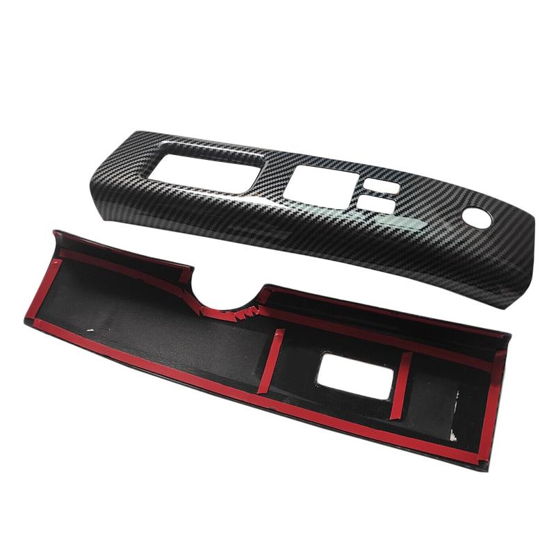 Car Interior Window Switch Cover Trim Panel Fit For Nissan 350Z Fairlady B 2003 2004 2005 Left Hand Drive Black ABS Plastic