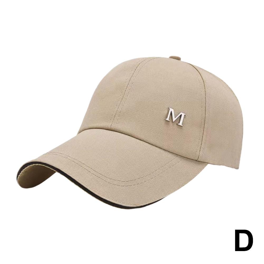 Бейсболка с вышивкой в виде буквы M, однотонная шляпа от солнца, регулируемые шляпы для пап, солнцезащитная шляпа, кепка Gorras U7H4