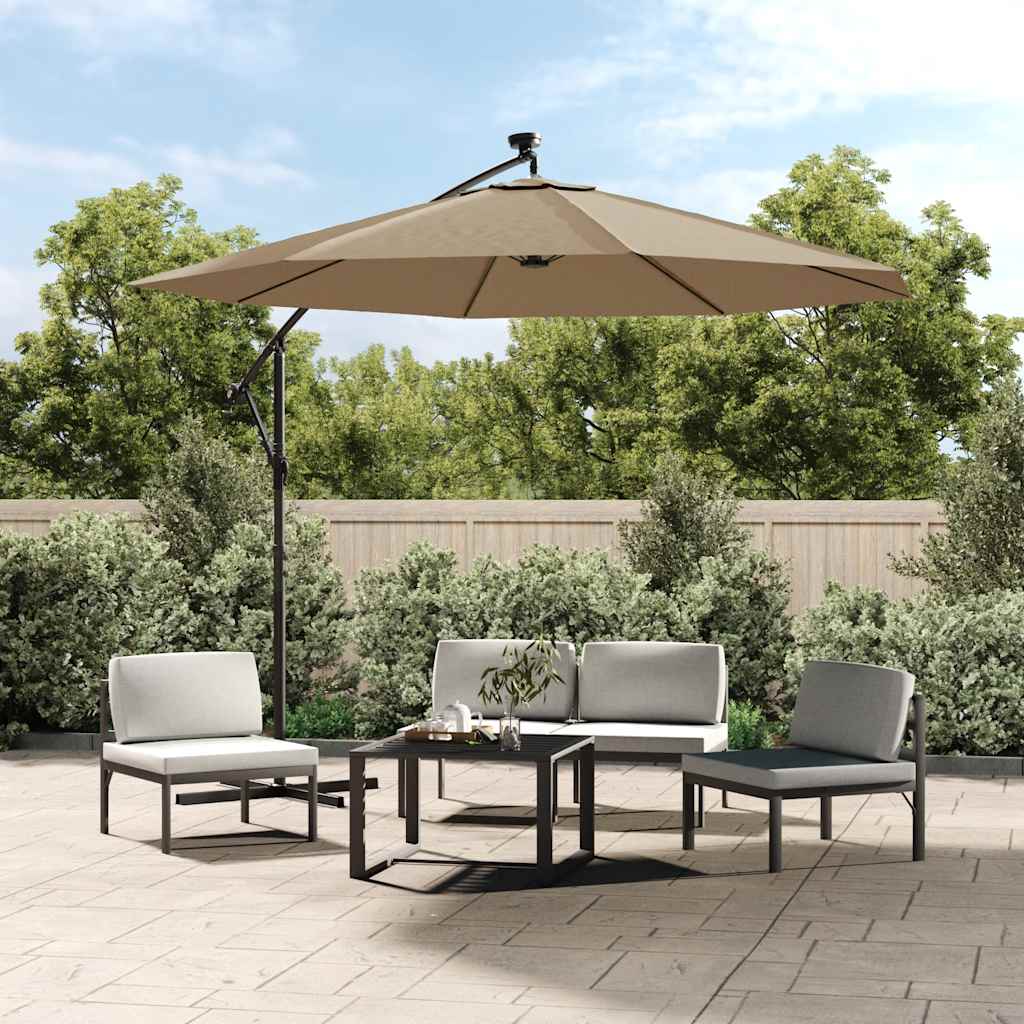 Replacement Cover for Cantilever Umbrella Taupe 350 cm
