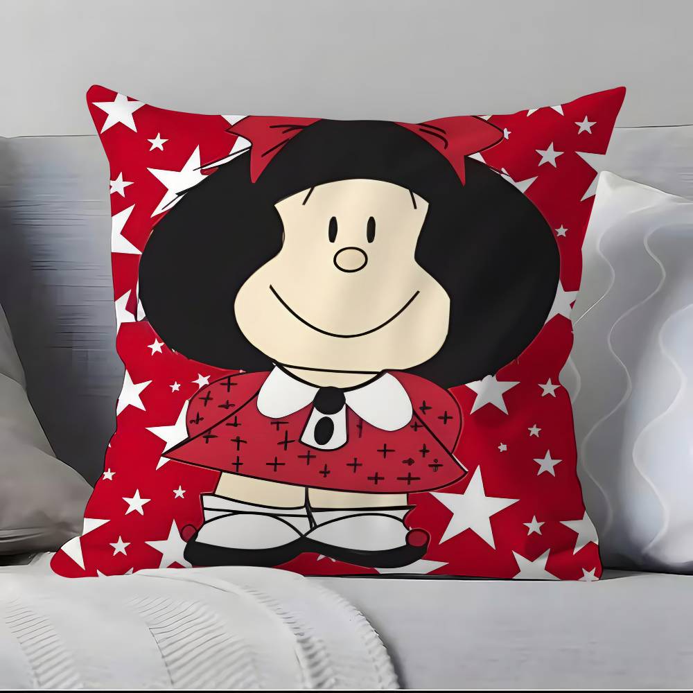 Cartoon M-M-Mafaldas Pillow Case Pillowcase Soft Skin Friendly & Comfortable With A Hidden Zipper