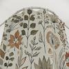 Earthy Botanical Shower Curtain - Delicate Wildflowers & Foliage, Harmonious Pattern