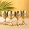 Metal European Antique Bronze White Wine Glass Creative Personalized Liquor Household Goblet Tass