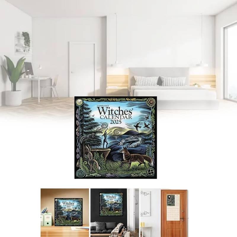 Календарь Ведьм 2025 Стильный Повседневный и Ретро Простой Домашний Декор для Спальни