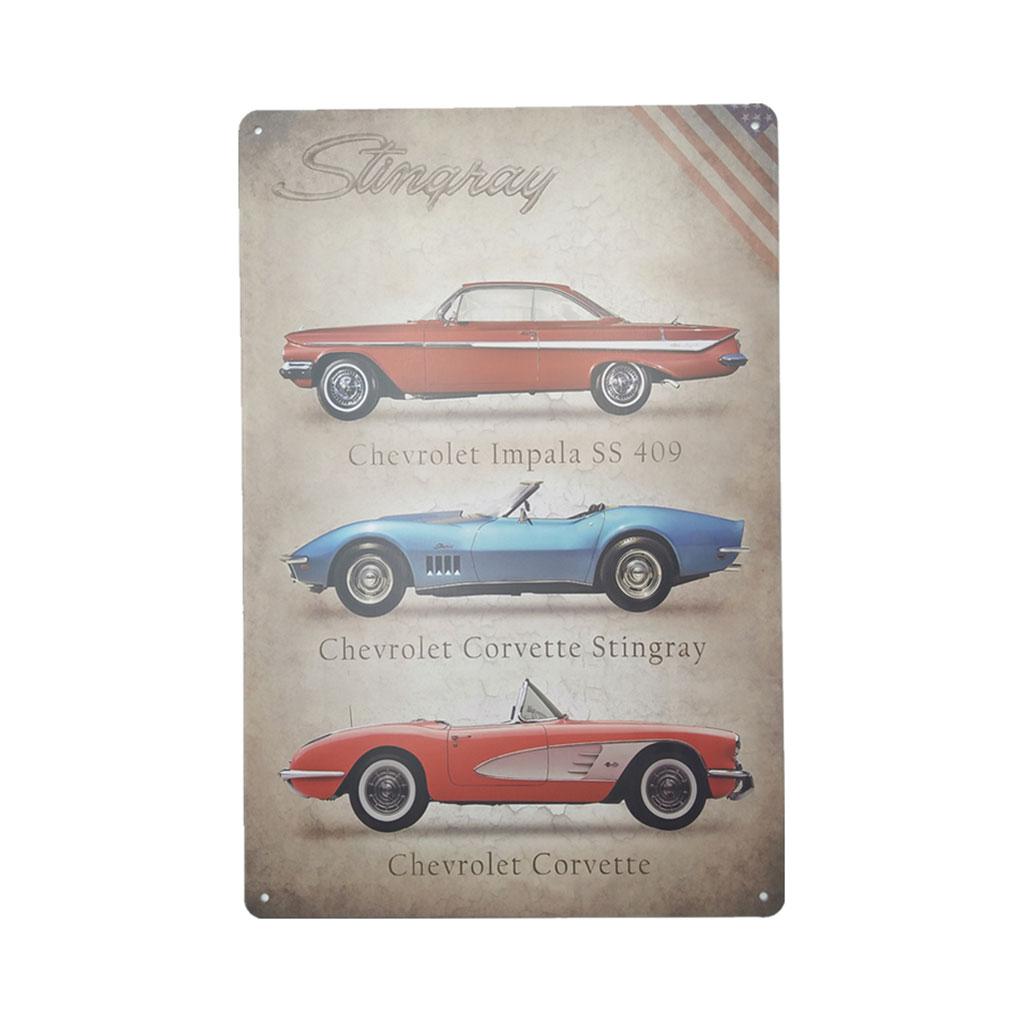 Vintage Retro Iron Wall Decors Car Motorcycle Poster Sign Plaque Home Livingroom Bedroom Decorations