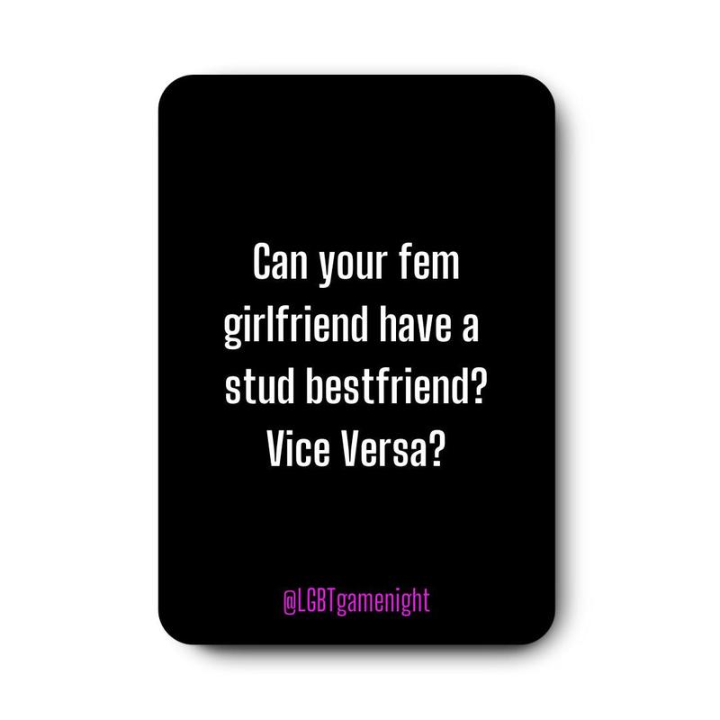 Разговорные карточки, лесбийское издание