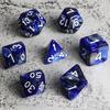 XSAJU TRPG Dice, Polyhedral Dice, 7-Piece Set, 4-Sided, 6-Sided, 8-Sided, 10-Sided, 12-Sided, and 20-Sided, for Card Games, Tabletop Games, and Educat