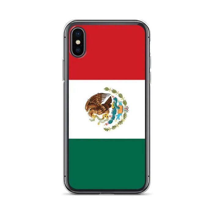 Чехол для iPhone - PIXELFORMA - iPhone XS - Drapeau du Mexique - Design fin et léger - Силиконовый супле